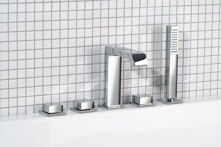 INFINITY pětiprvková baterie na okraj vany, chrom - IFTECH5