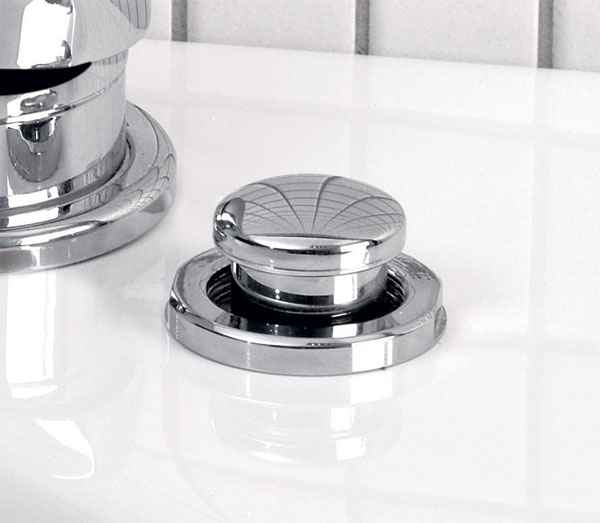 Přepínač na okraj vany, chrom - TDT