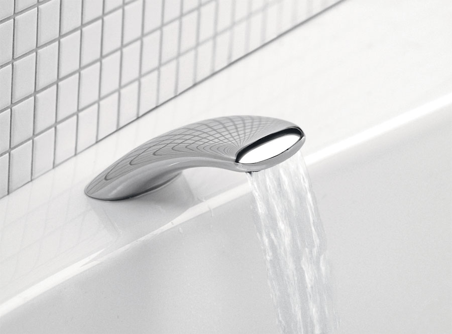 Výtoková hubice na okraj vany 80mm, chrom - BD31051