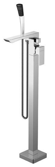 LATUS vanová baterie s připojeními do podlahy, chrom - 1102-10