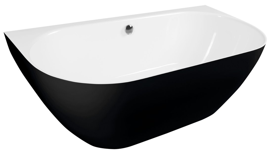  Polysan PAGODA 170x85 volně stojící vana, černá - 10281
