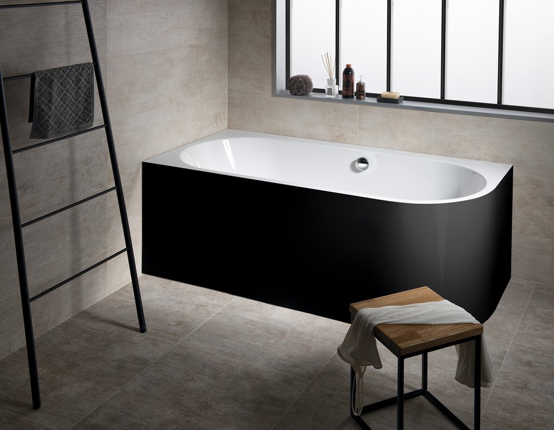 Polysan ASTRA L MONOLITH 160 x 75 cm černá - 33611MB