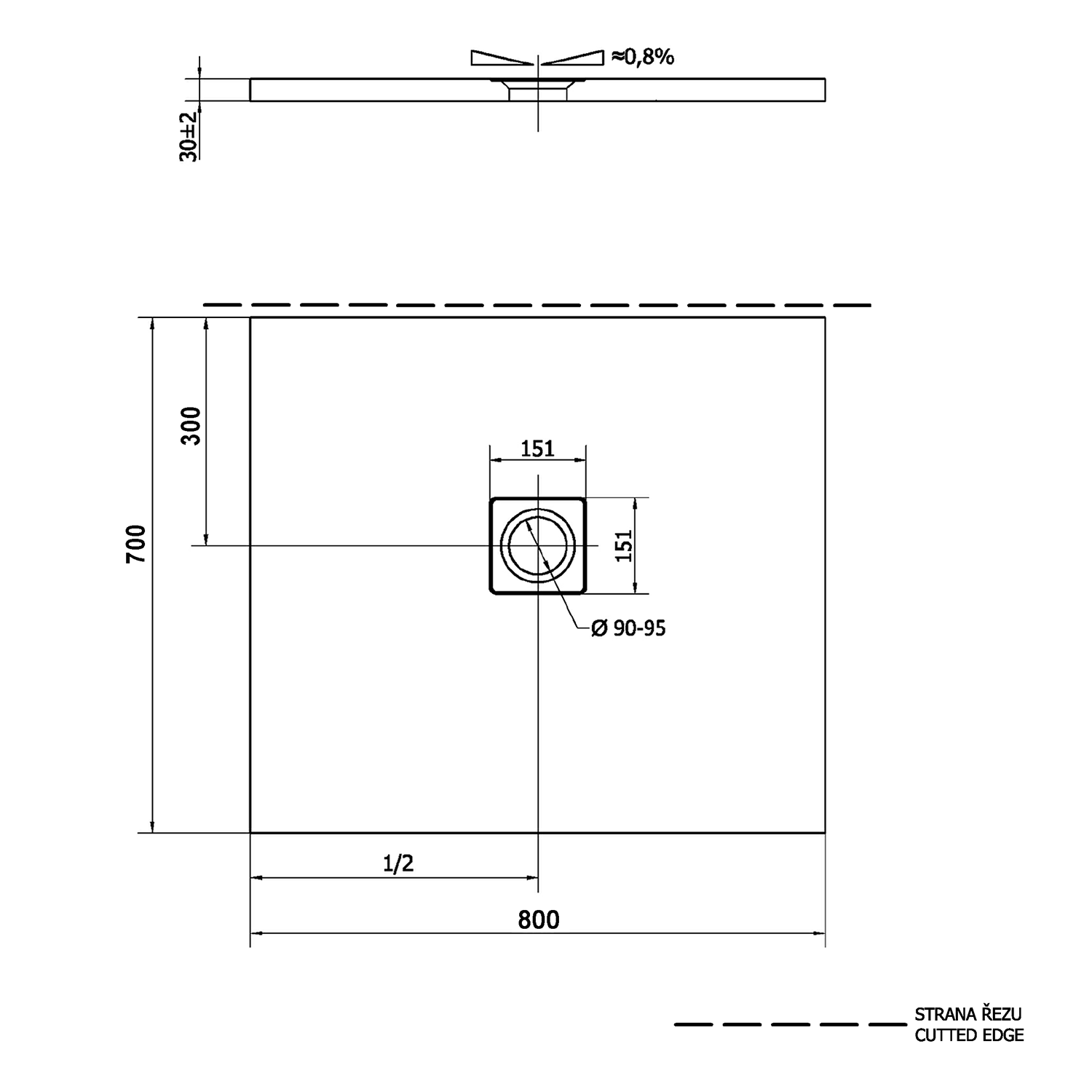 Polysan FLEXIA 80x70 - 11241