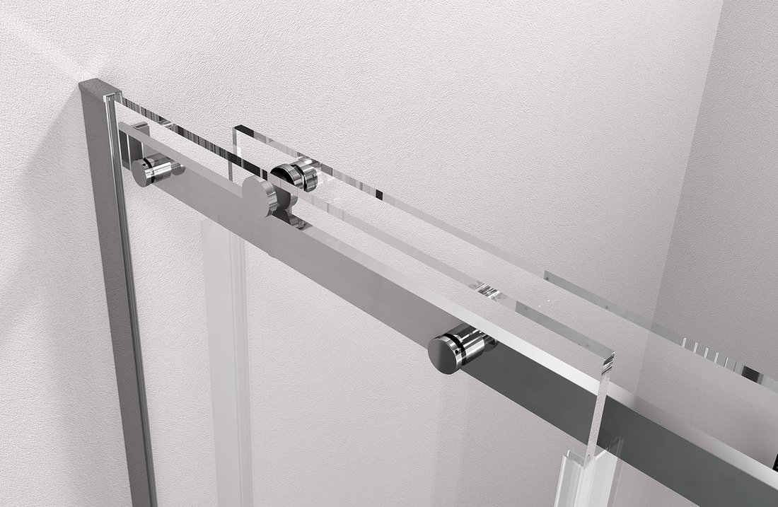 Polysan THRON LINE ROUND sprchové dveře 1200 mm, kulaté pojezdy, čiré sklo - TL5012-5005