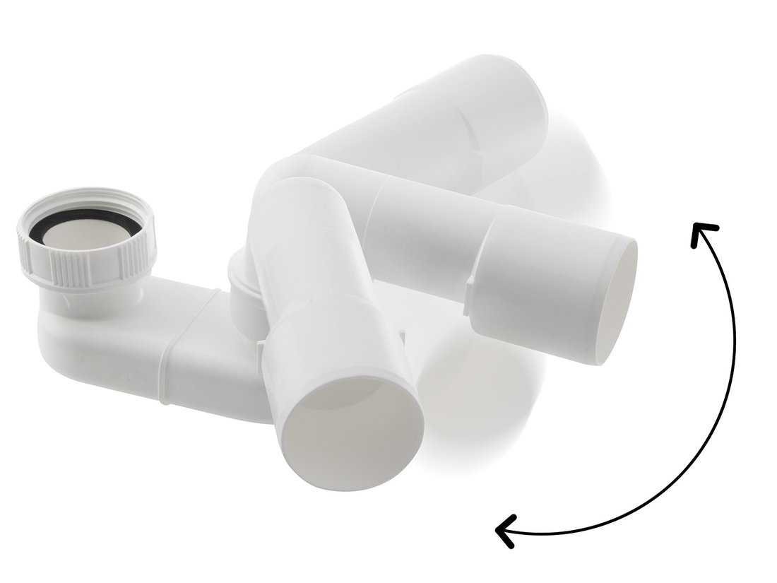 Sifon 6/4" x 40/50 mm, výška 52 mm