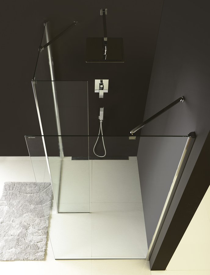 Polysan MODULAR SHOWER stěna k instalaci na zeď, pro připojení pevného panelu - MS2B-ATYP90