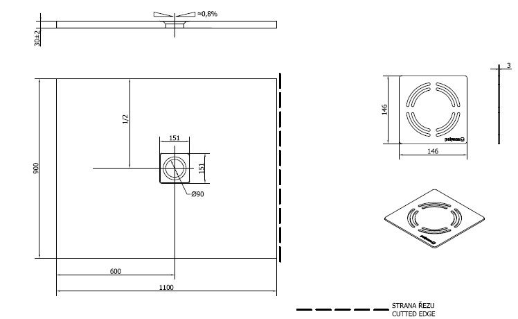 Polysan FLEXIA 110x90 - 72923
