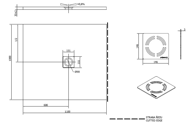 Polysan FLEXIA 110x100 - 72922