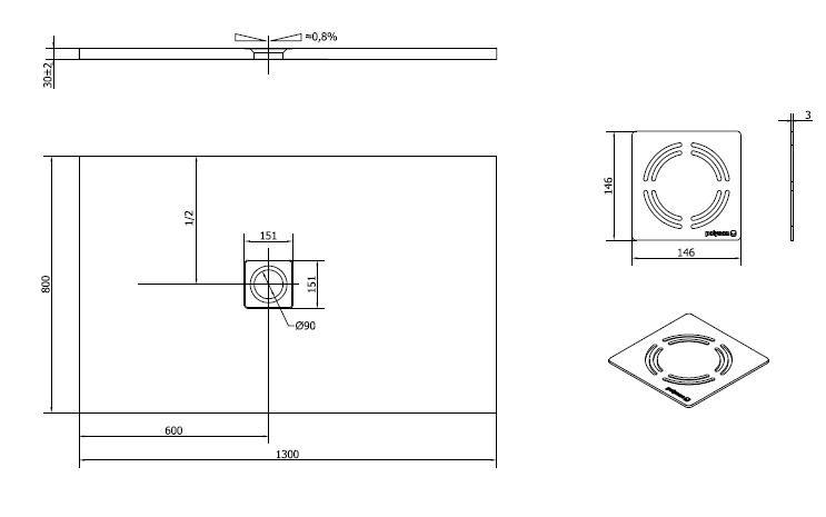 Polysan FLEXIA 130x80 - 72899