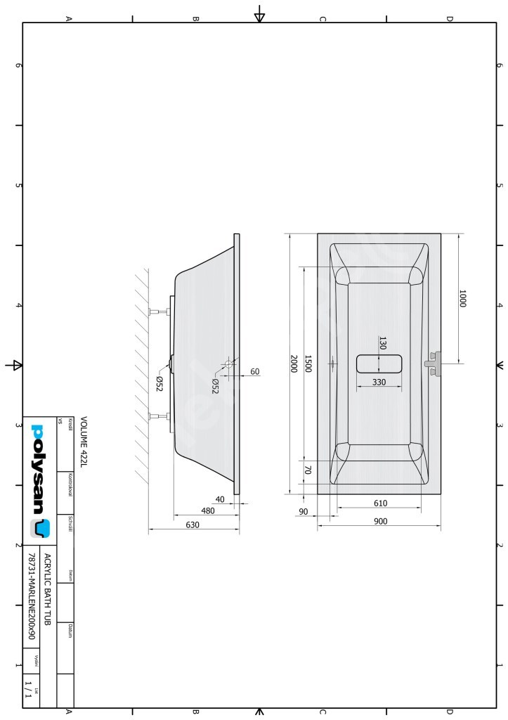 Polysan MARLENE 200x90 vana - 78731