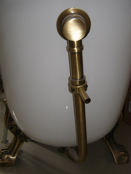 Polysan RETRO vanová souprava vnější instalace vč.sifonu, bronz - 71690