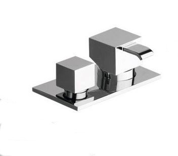 QM baterie na okraj vany, chrom - QM12751