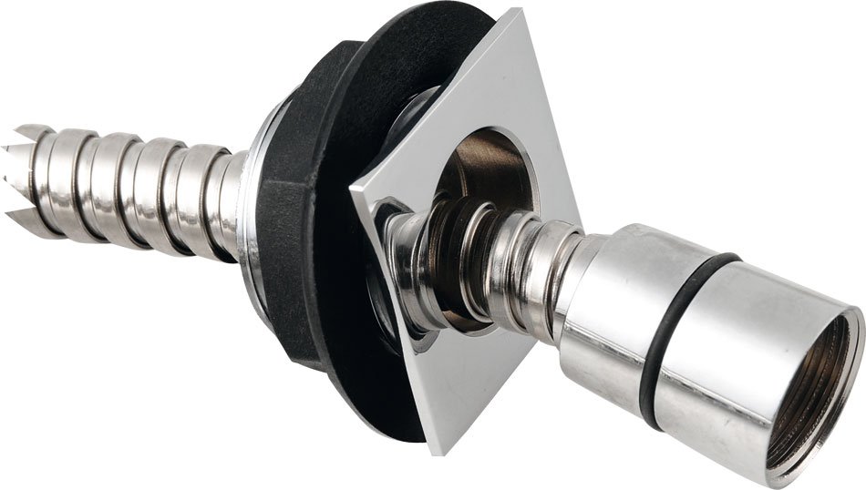 Průchodka hranatá a hadice na okraj vany - 1205-11