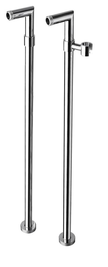 Připojení pro instalaci vanové baterie do podlahy (pár), chrom - 9881