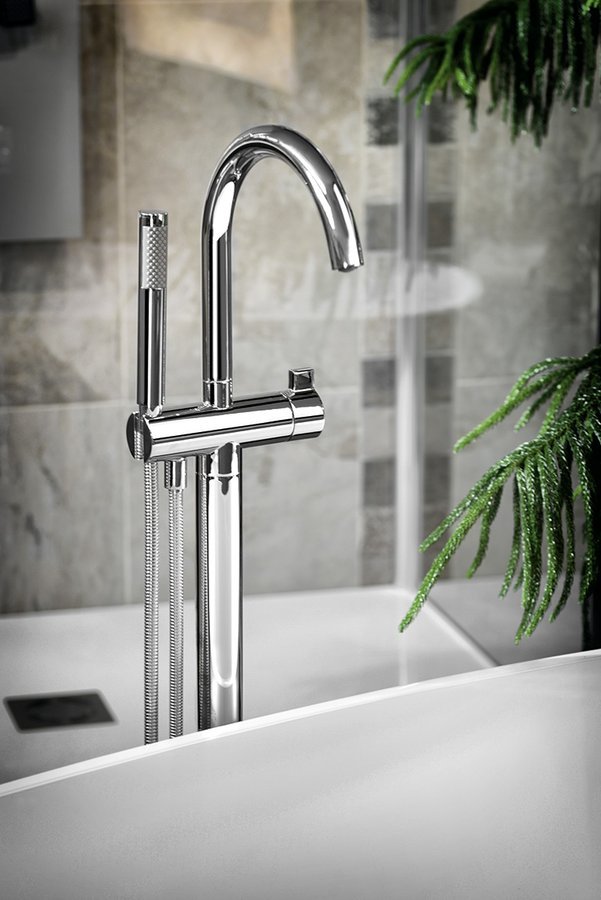 RHAPSODY vanová baterie s připojeními do podlahy, chrom - R5018