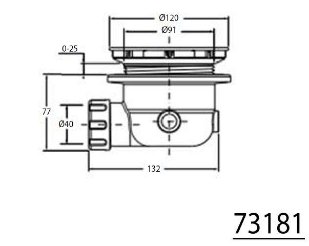 Vaničkový sifon pro MIRAI, bílá - 72730W