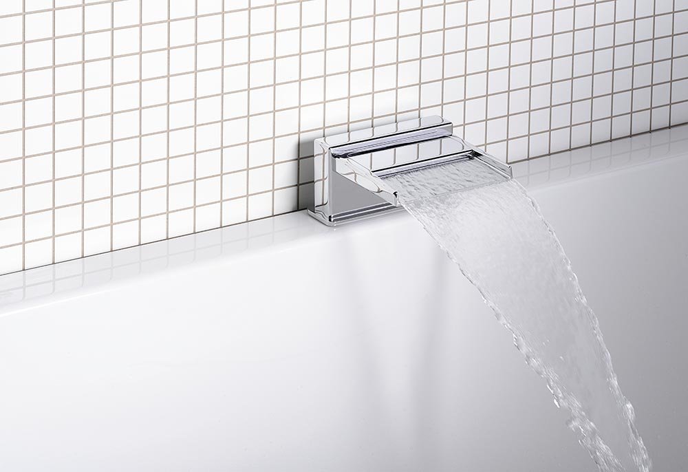 Výtoková hubice otevřená na okraj vany 145mm, chrom - 5107