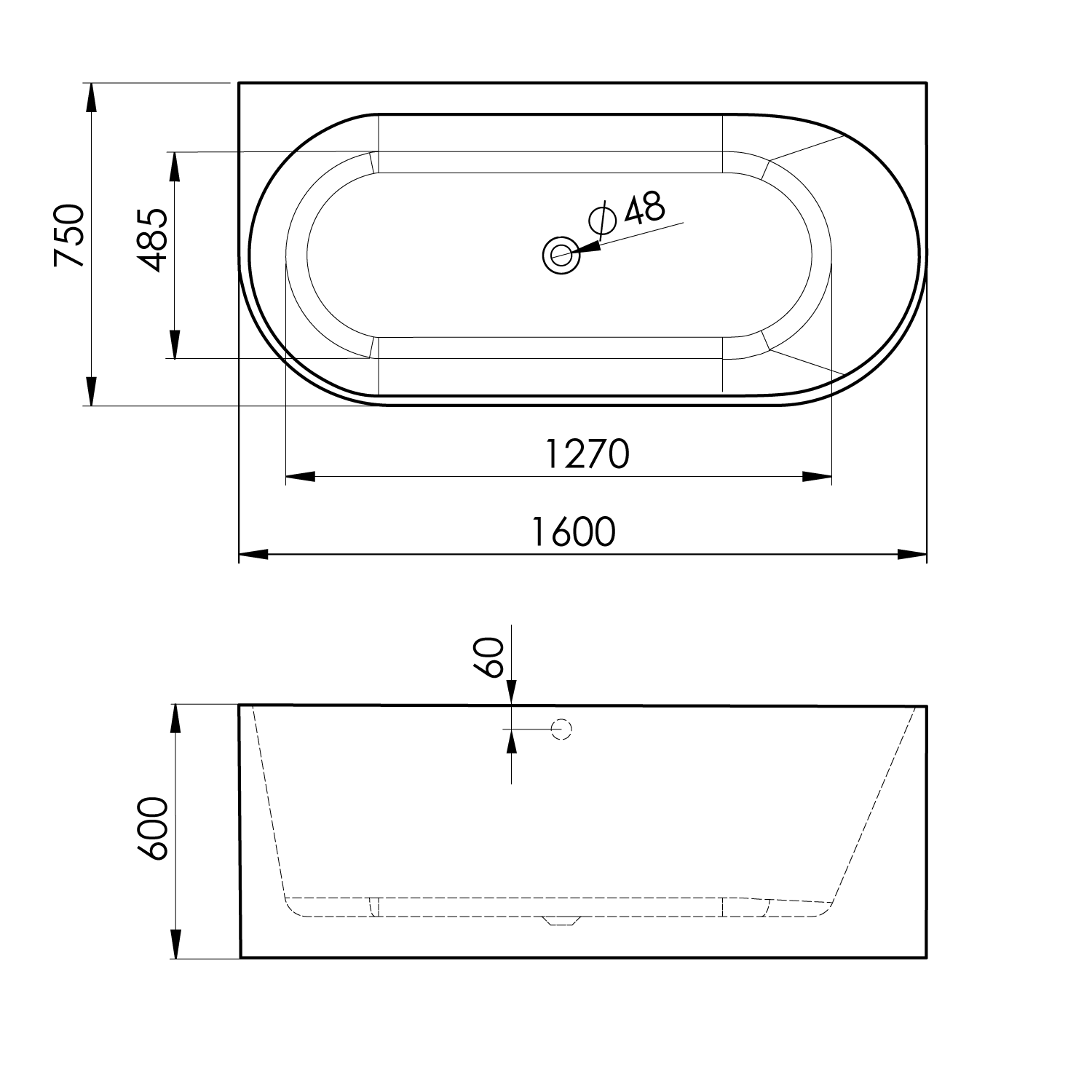 Polysan ASTRA DR 160 x 75 cm - 34611MDR