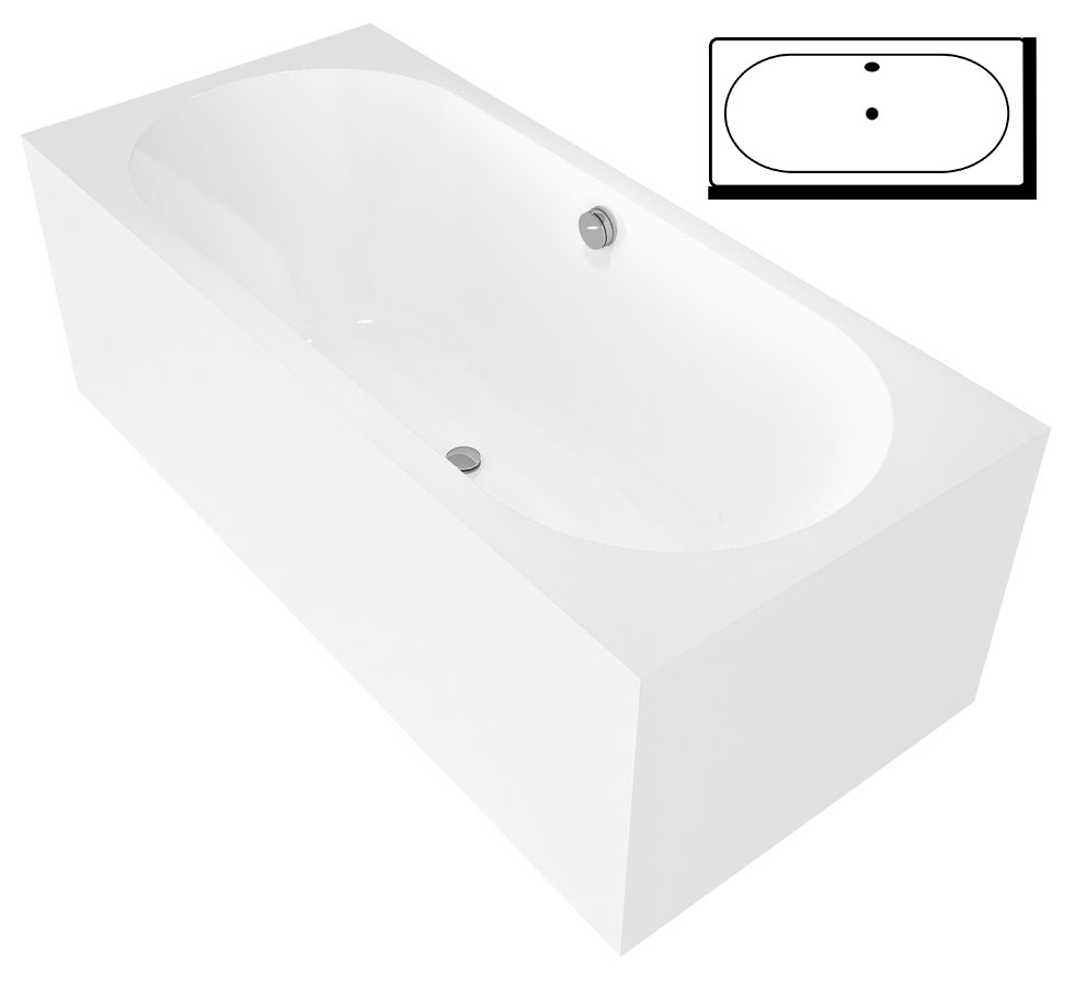 Polysan ASTRA BL MONOLITH 160x70 vana - 32611ML