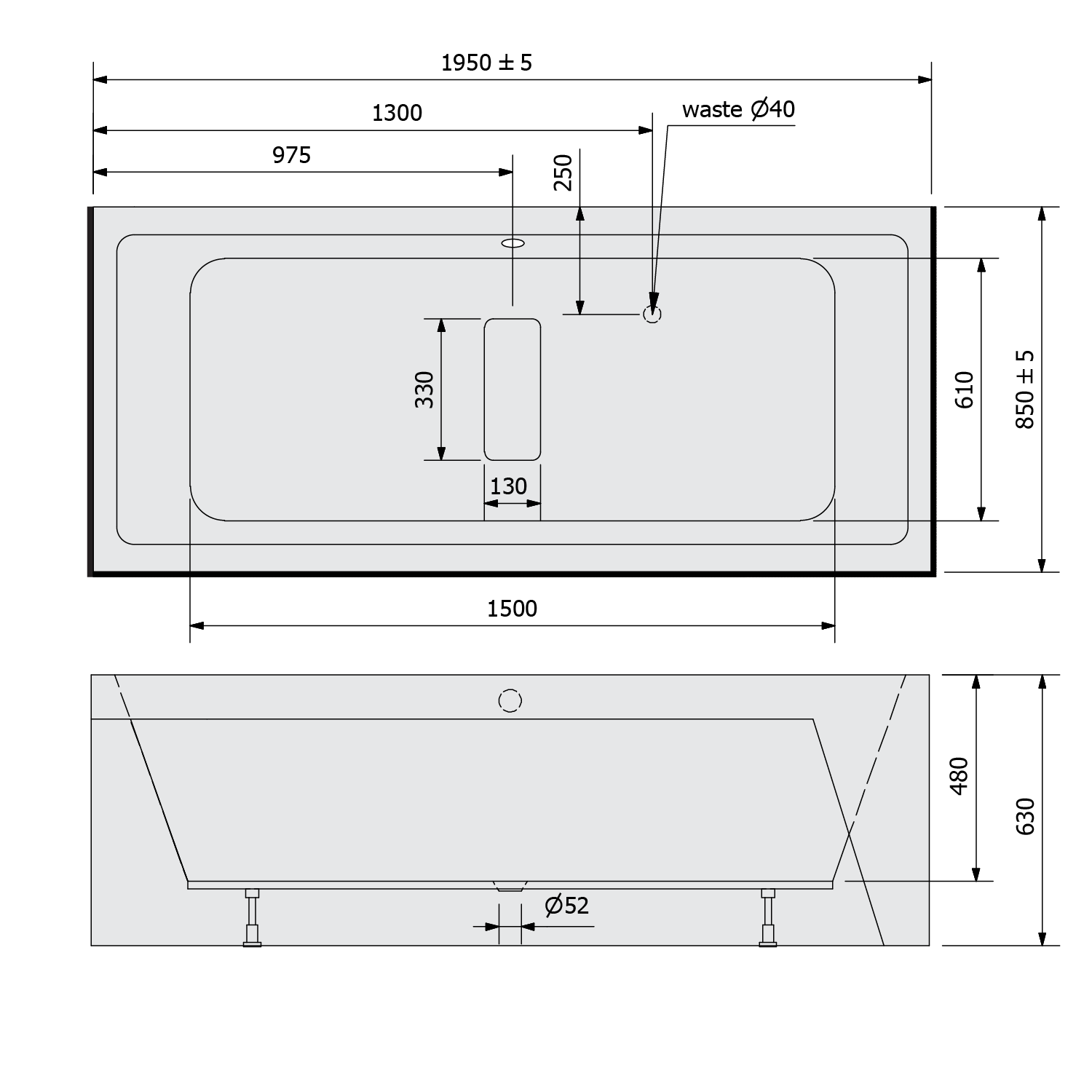 Polysan MARLENE D MONOLITH 195x85 vana - 78731MD