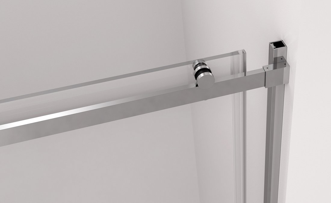Polysan THRON LINE ROUND sprchové dveře 1200 mm, kulaté pojezdy, čiré sklo - TL5012-5005