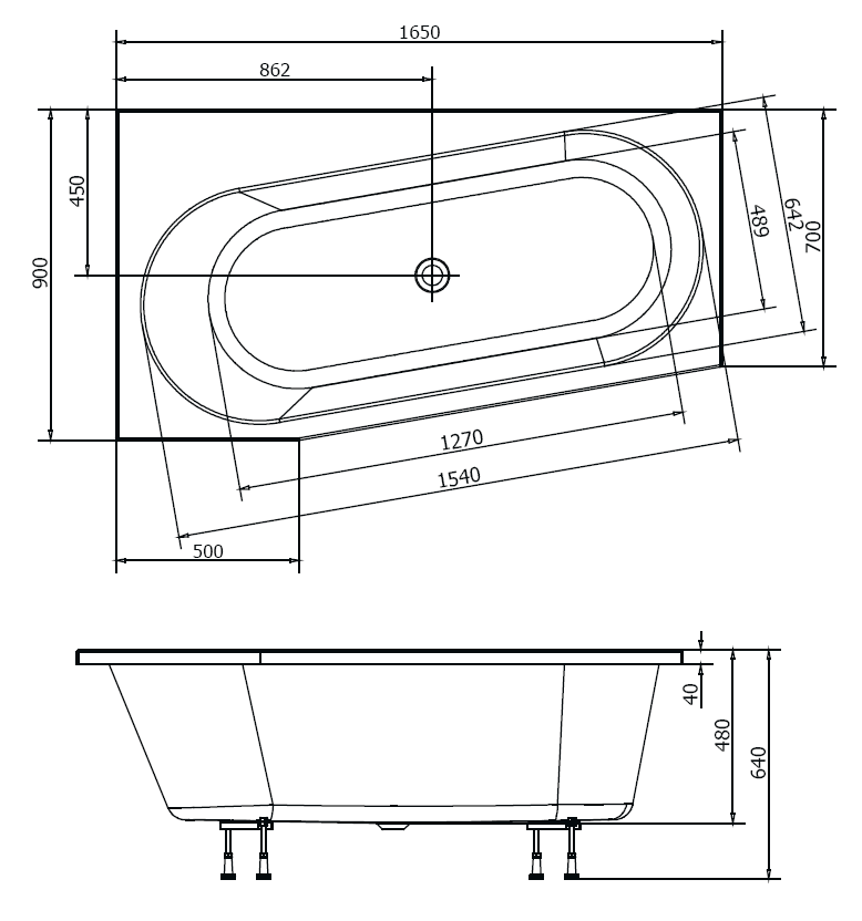 Polysan ASTRA WL 165 x 90 cm - 30611