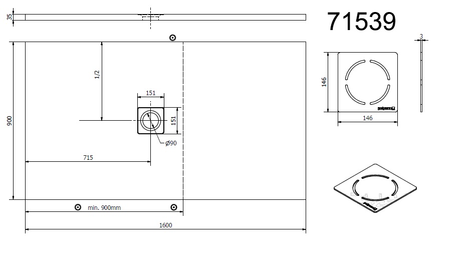 Polysan FLEXIA 160x90 - 71539