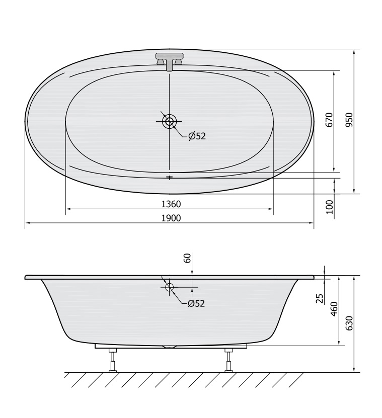 Polysan STADIUM 190x95 vana - 82111
