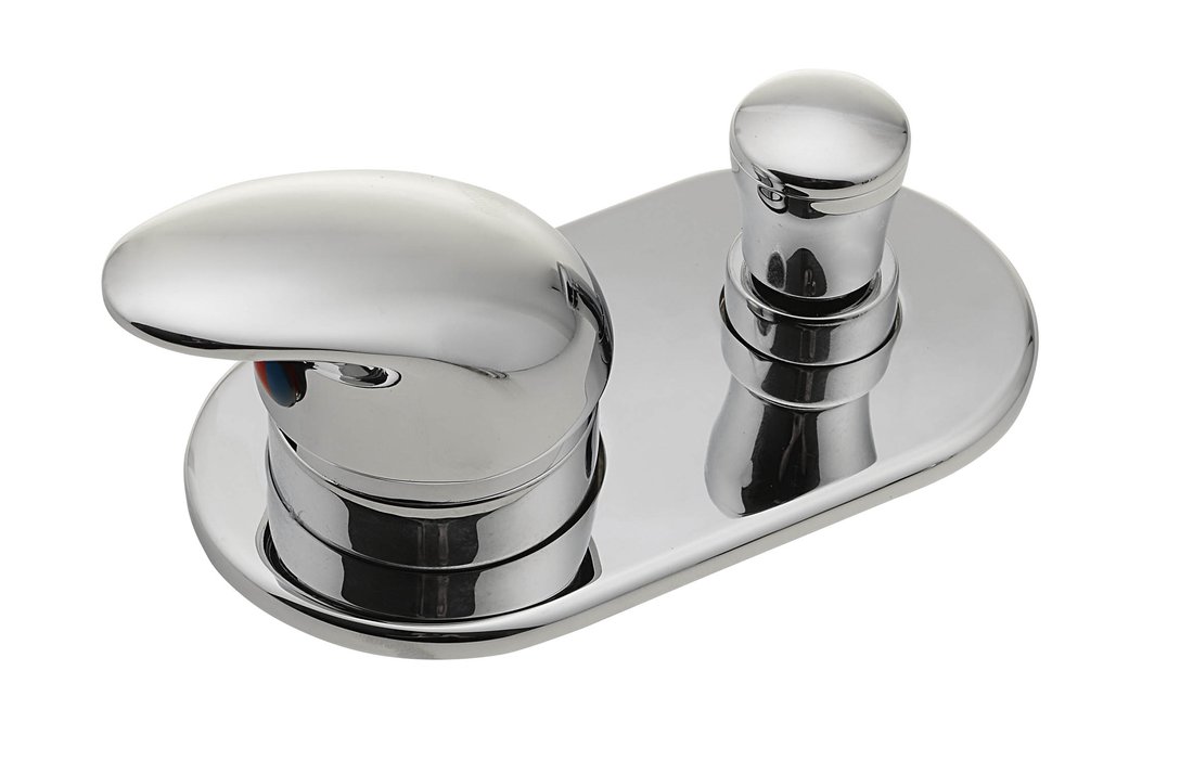 BD páková baterie s přepínačem na okraj vany, chrom - BD12751