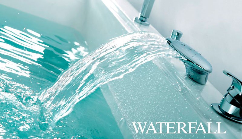 Výtoková hubice na okraj vany 170mm, chrom - 48B100