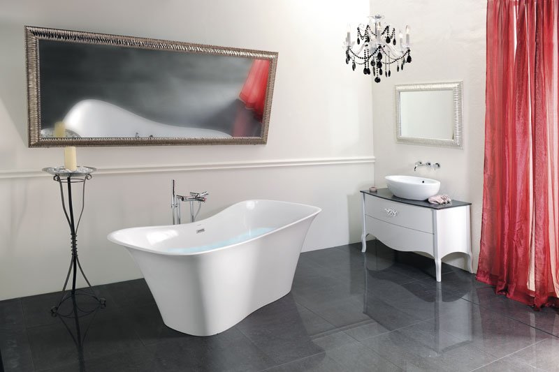 Připojení pro instalaci vanové baterie do podlahy (pár), chrom - 9881