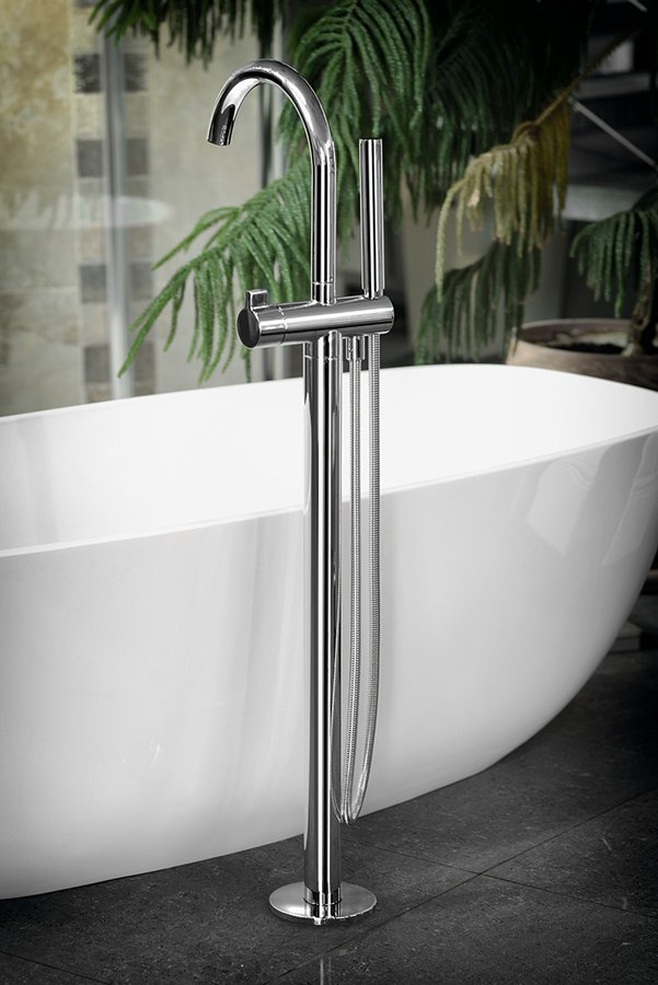 RHAPSODY vanová baterie s připojeními do podlahy, chrom - R5018