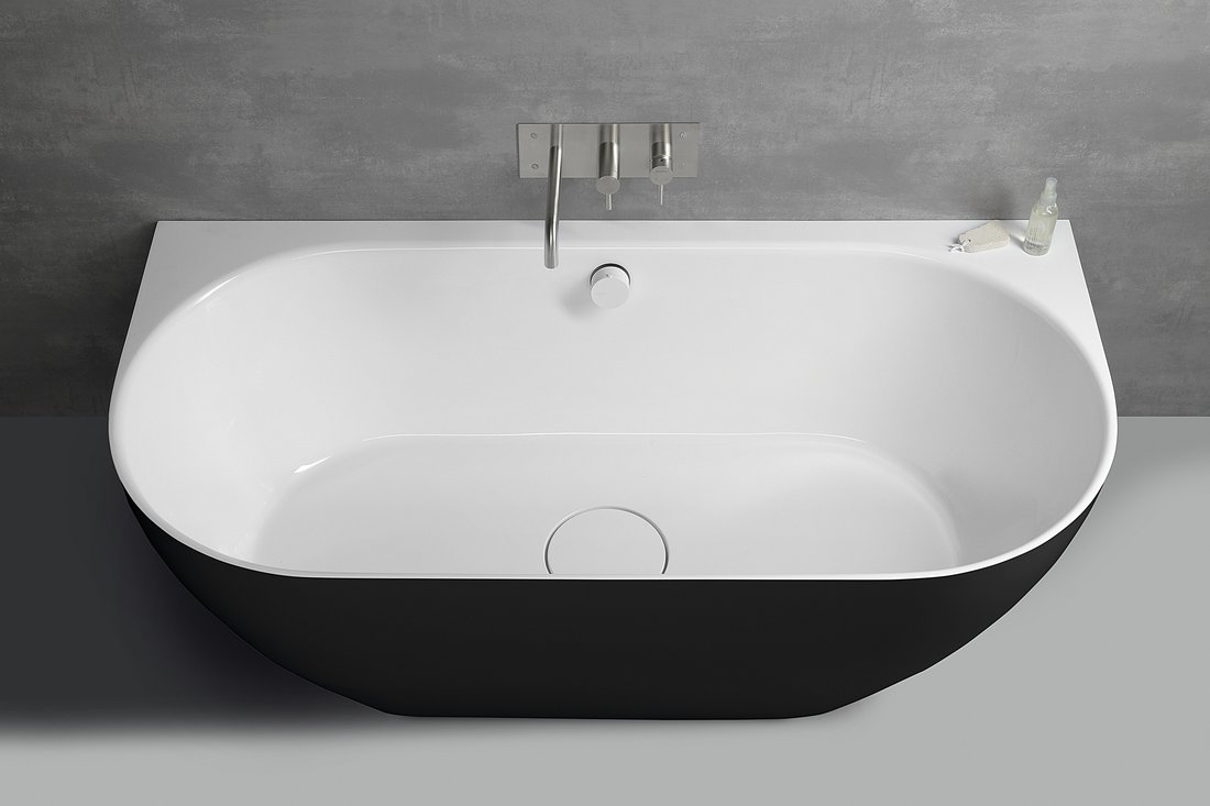  Polysan PAGODA 170x85 volně stojící vana, černá - 10281