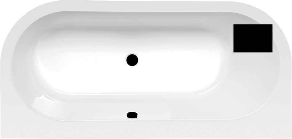 Polysan ASTRA DL 160 x 75 cm černá- 33611MDLB