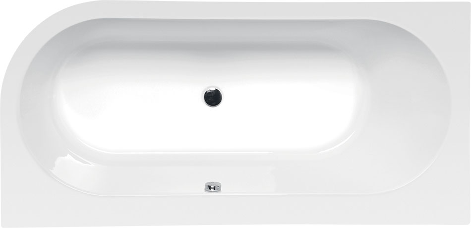 Polysan ASTRA L MONOLITH 160 x 75 cm černá - 33611MB