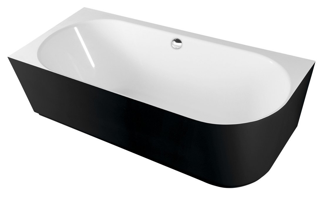 Polysan SUSSI L 160x70 volně stojící vana, černá - 80219L
