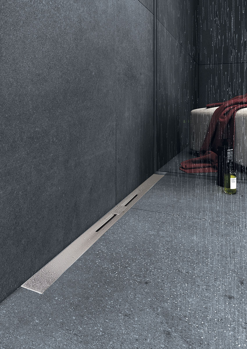 Polysan SLIM RIVER nerezový sprchový kanálek s roštem, 400-1000mm - RV100