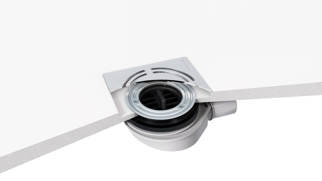 FLEXIA GEBERIT vaničkový sifon, průměr 90mm, DN40, krytka černá