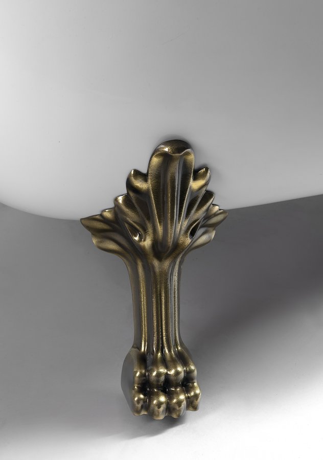 Polysan BRIXTON 174x83x81 cm volně stojící vana, nohy bronz, bílá - 94857