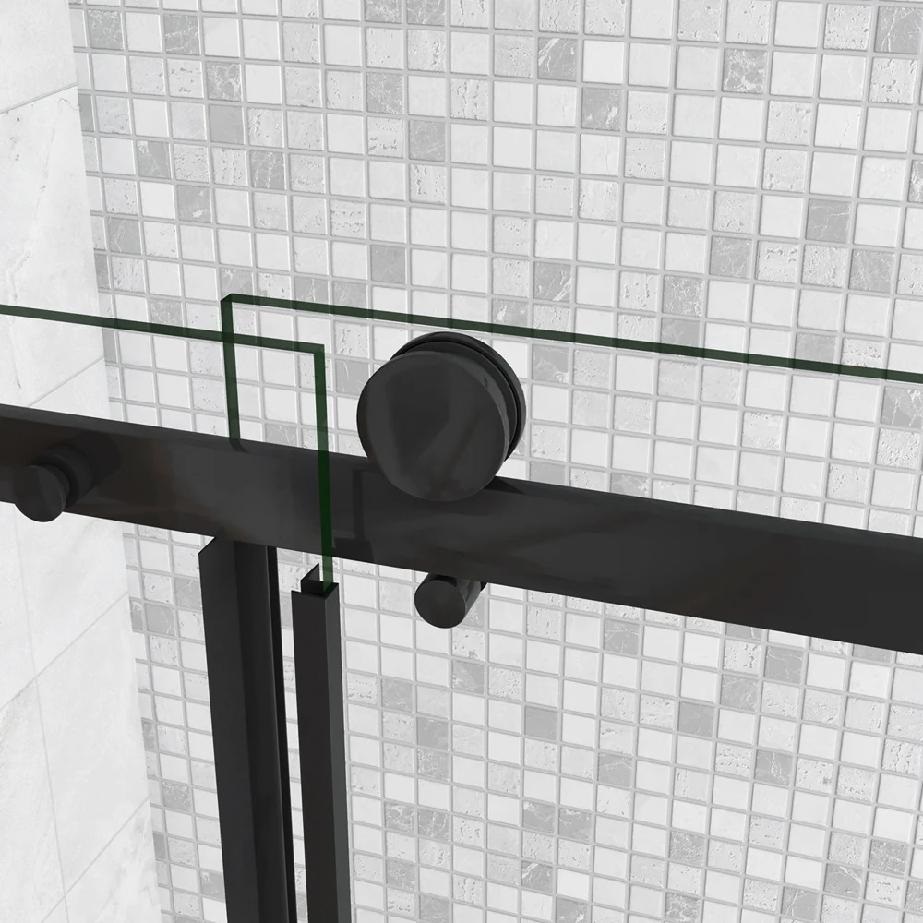 LUXURY BLACK sprchová zástěna 1200 x 800, černá mat, čiré sklo