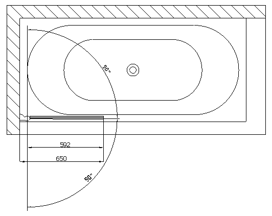 Polysan SPERA 65 BS-65 zástěna s otočným profilem - BS-65