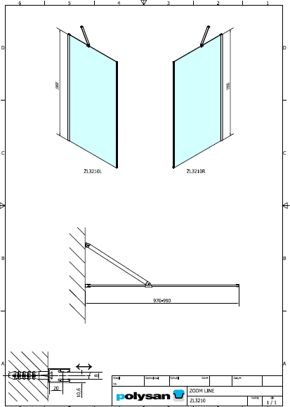 Polysan ZOOM LINE 1000, boční stěna - ZL3210