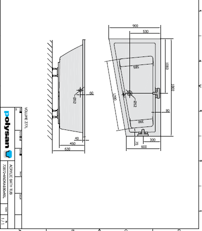 Polysan ANDRA L 180 x 90 cm - 72872