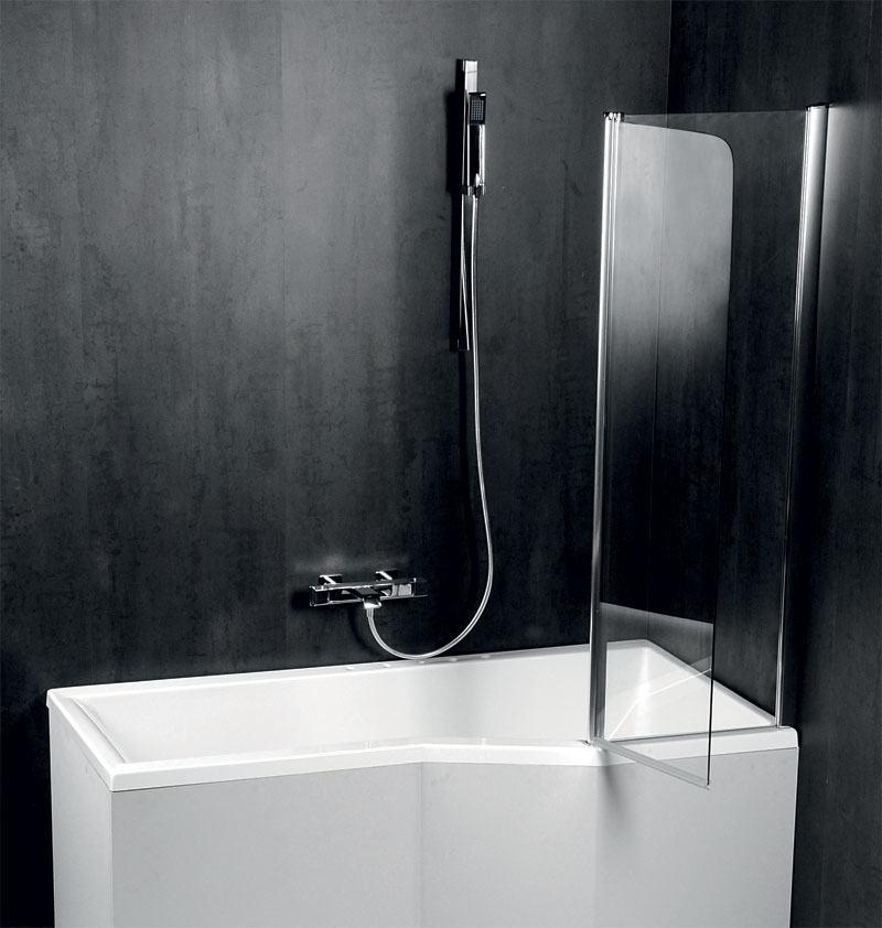 Polysan PALOMA BS-120 zástěna s otočným profilem a pevnou stěnou - BS-120