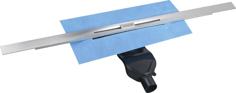 Polysan SLIM RIVER nerezový sprchový kanálek s roštem, 400-1000mm - RV100