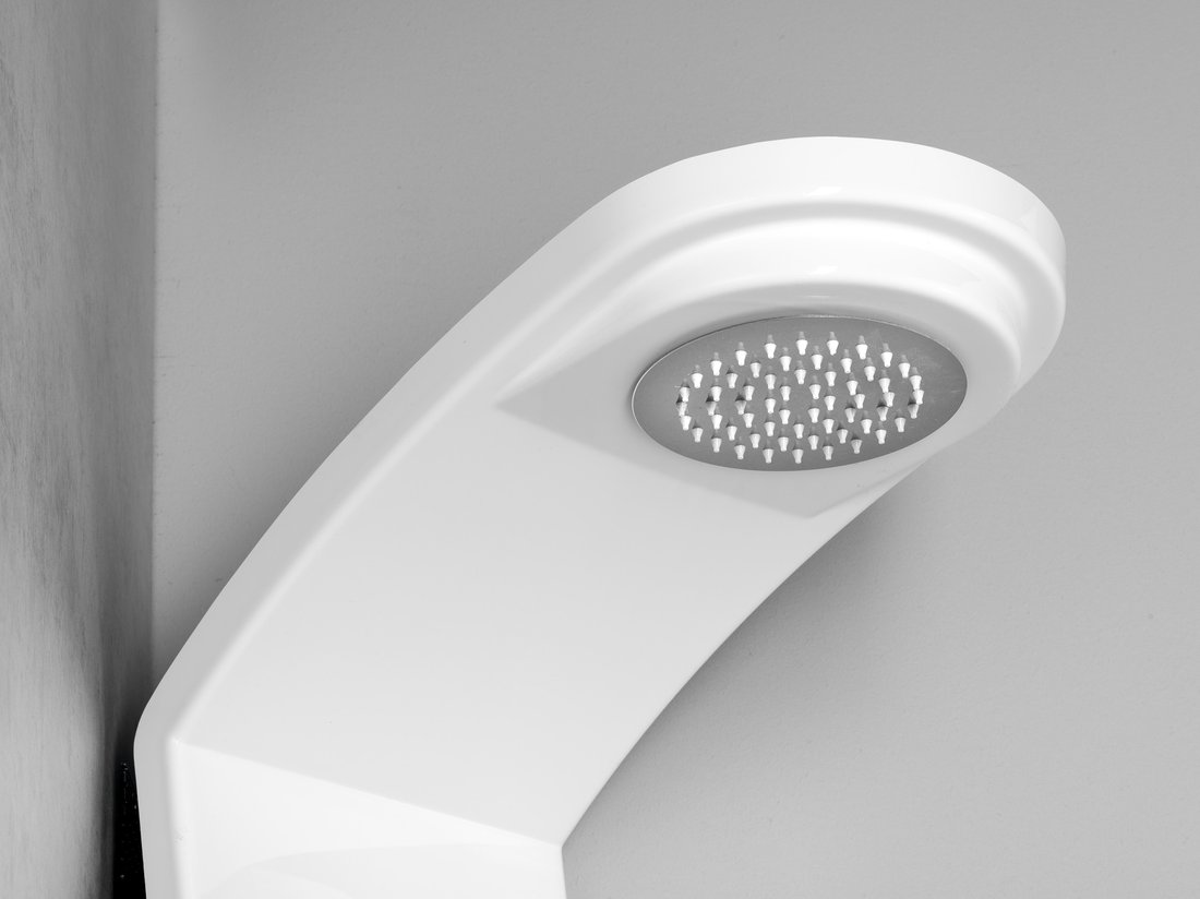 Polysan LUK 250 mm, sprchový panel s termostatickou baterií, rohový - 80325