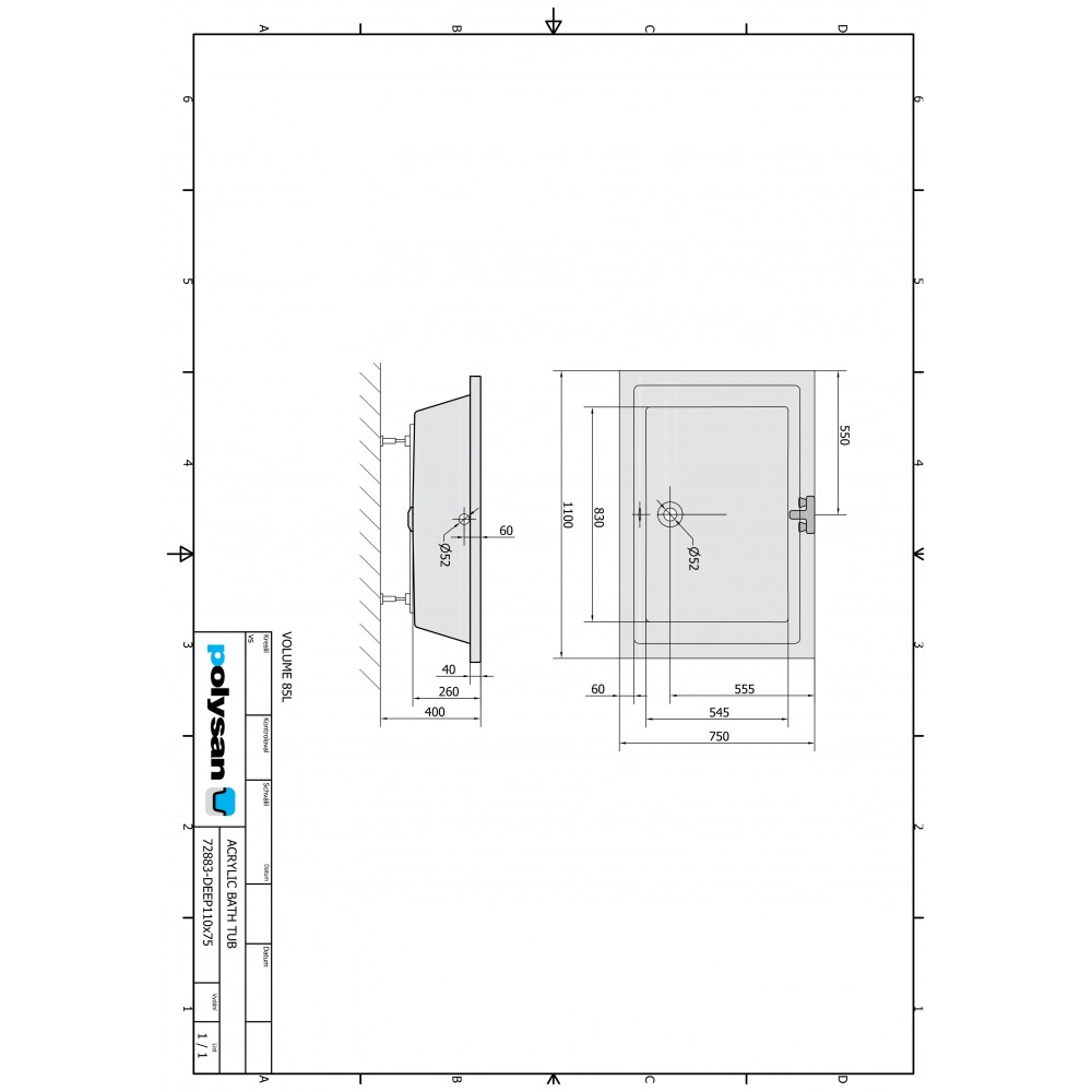 Polysan DEEP 110x75 - 72883