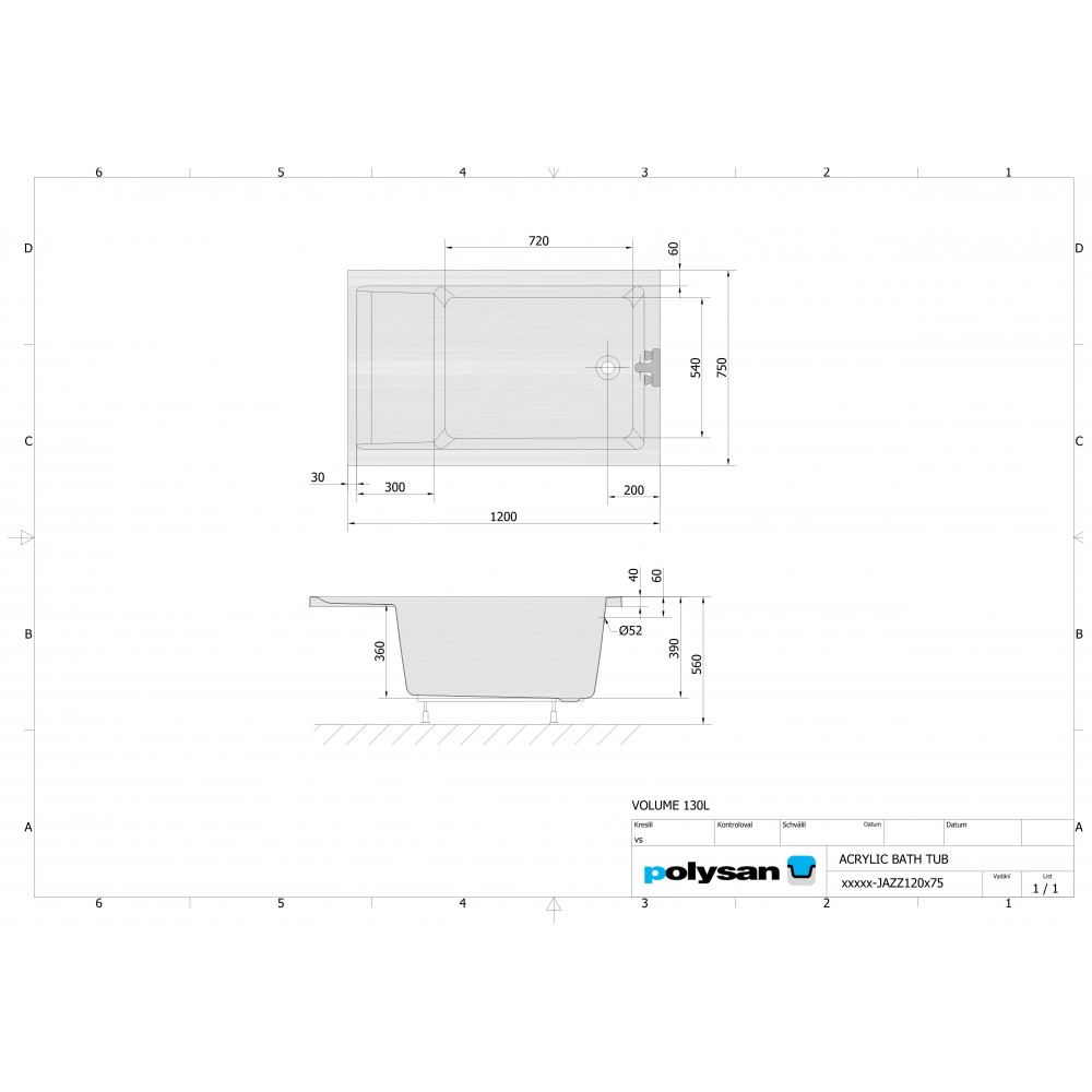 Polysan JAZZ 120x75 - 72913