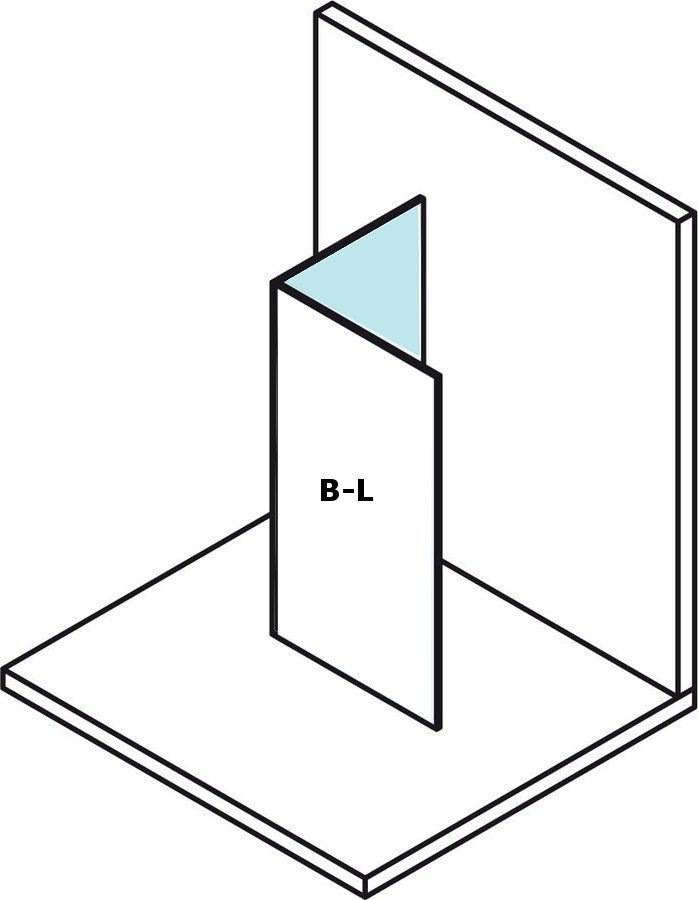 Polysan MODULAR SHOWER 300 pevný panel k instalaci MS2 levý - MS2B-30L