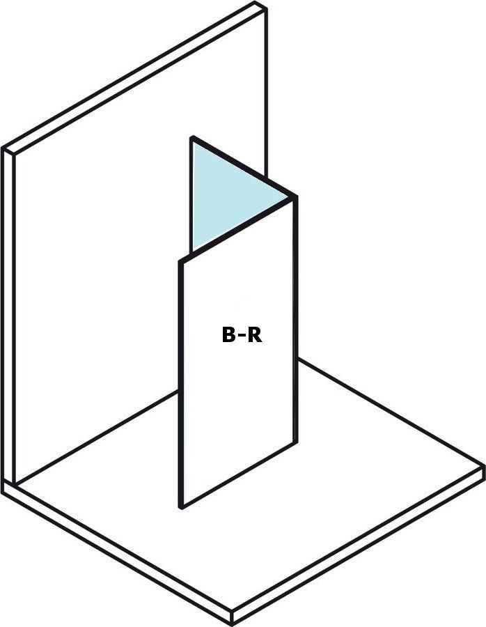 Polysan MODULAR SHOWER 800 pevný panel k instalaci MS2 pravý - MS2B-80R